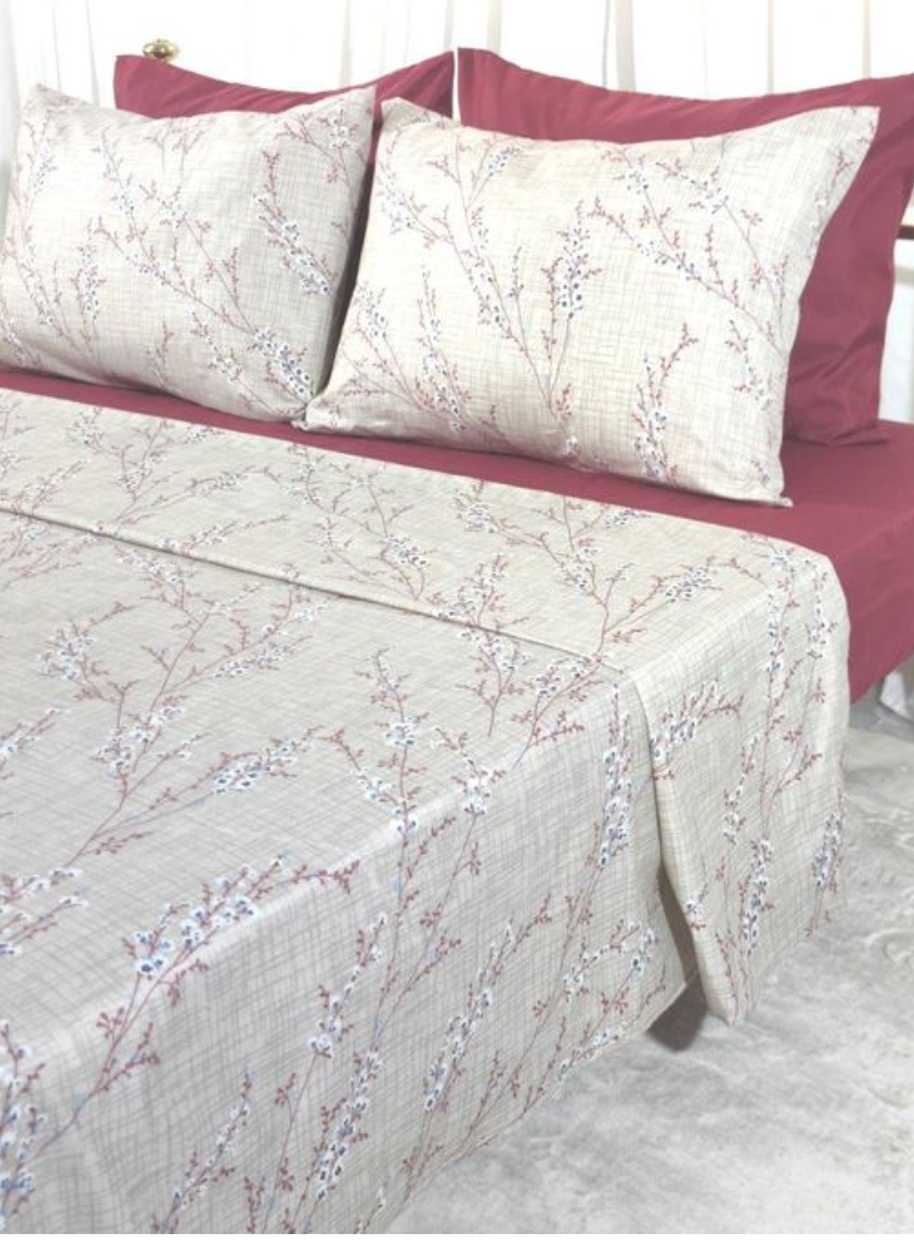 Florilinge Parure De Draps Imprimées/Unies Matelas 160*200 -2 Places -6 Pieces0.8